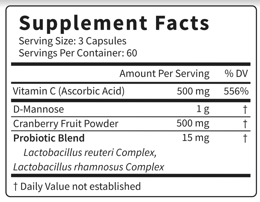 Uhibit UTI Supplement - 3 Month